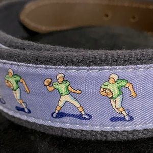 Vineyard Vines Canvas Football Belt